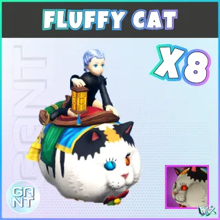 8x Fluffy Cat Mount