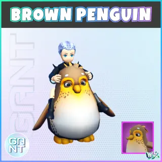 8x Brown Penguin Mount