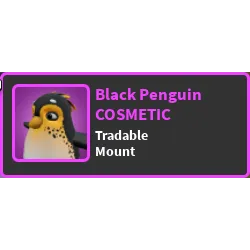 1x Black Penguin