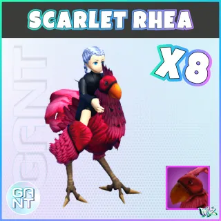 8x Scarlet Rhea Mount