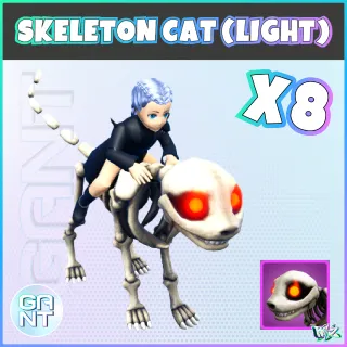 8x Light Skeleton Cat Mount