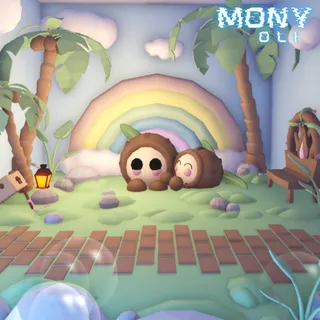 Tiny Preppy House Farm (Decorated Coconut Friend) on Adoptme!