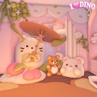 Tiny Home House Bear Umbrella on Adoptme!