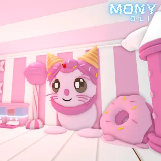 Tiny Preppy House Farm (Decorated Candy Hare) on Adoptme!