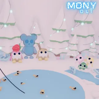 CHRISTMAS DECORATION ON ADOPT ME! IGLOO HOME!