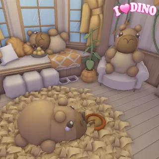 Tiny Preppy House Capybara on Adoptme!