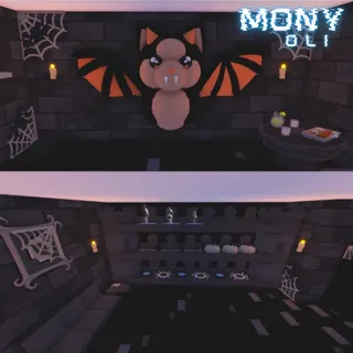 Tiny Preppy House Farm (Decorated Bat Dragon) on Adoptme!