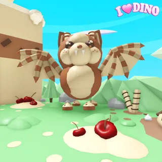 Tiny Preppy House Chocolate Chip Bat Dragon on Adoptme!