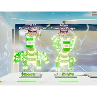 X2 Neon Cannelloni Dragoni 