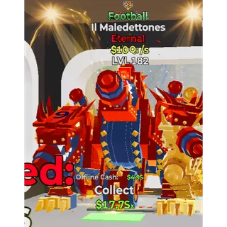 Football maledettones with firework trait 