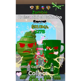 4 zombie croissantini et caffettino 