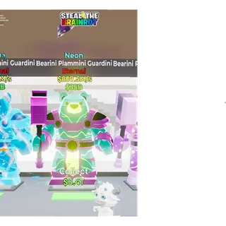 Fortnite: Steal the Brainrot - Neon Bearini Plammini Guardini 807,5m/s