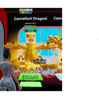 Fortnite: Steal the Brainrot - Defualt Cannelloni Dragoni 50m/s