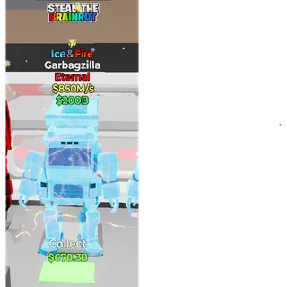 Fortnite: Steal the Brainrot - Ice & Fire Garbagzilla 850m/s