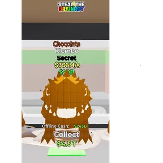 Fortnite: Steal the Brainrot - Chocolate Klombo 336m/s