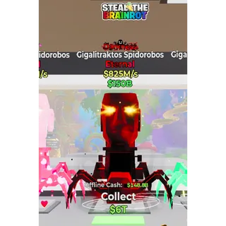 Fortnite: Steal the Brainrot - Darkness Gigalitraktos Spidorobos 825m/s