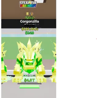 Fortnite: Steal the Brainrot - Toxic Gorgonzilla 826,5m/s