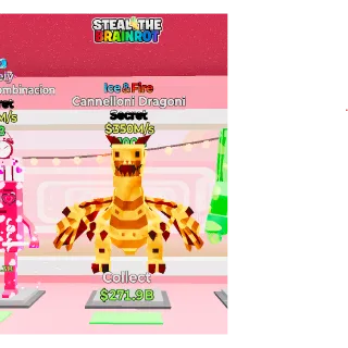 Fortnite: Steal the Brainrot - Ice & Fire Cannelloni Dragoni 350m/s