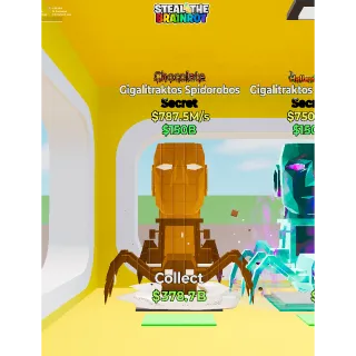 Fortnite: Steal the Brainrot - Chcolate Gigalitraktos Spidorobos 787,5m/s