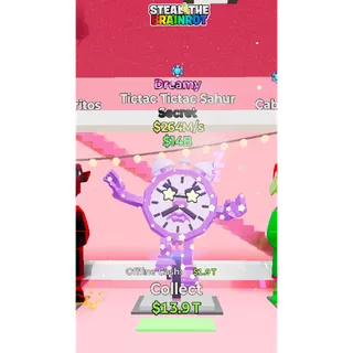 Fortnite: Steal the Brainrot Dreamy Tictac Tictac Sahur 264m/s ( 1 Trait ) 