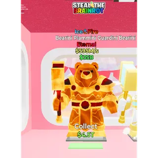 Fortnite: Steal the Brainrot - Ice & Fire Bearini Plammini Guardini 595m/s