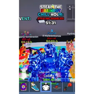 Crystal Il Maledettones 15,8Qi/s - Fortnite: Steal the Brainrot