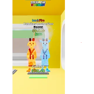 Fortnite: Steal the Brainrot - Ice & Fire Cabritos Brotheritos 315m/s