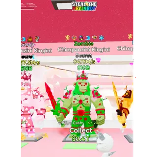 Fortnite: Steal the Brainrot - Zombie Chimpanzini Kingini 475m/s with 6 traits