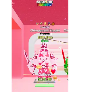 Fortnite: Steal the Brainrot - Lovely Chimpanzini Kingini 587,5m/s ( 5 Traits )