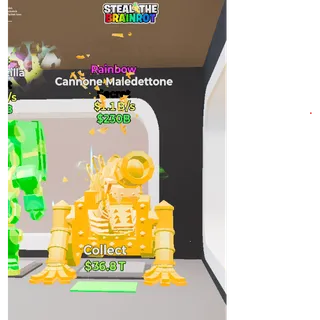 Fortnite: Steal the Brainrot Rainbow Cannone Maledettone 1,2b/s