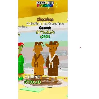 Fortnite: Steal the Brainrot - Chocolate Cabritos Brotheritos 472,5m/s