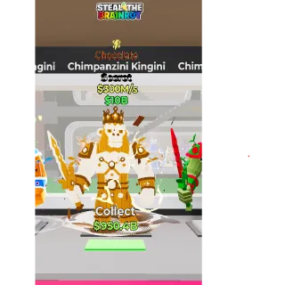 Fortnite: Steal the Brainrot - Chocolate Chimpanzini Kingini 300m/s
