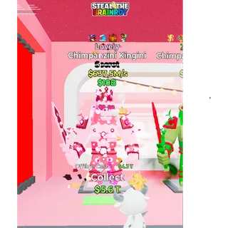 Fortnite: Steal the Brainrot - Lovely Chimpanzini Kingini 637,5m/s ( 4 Traits )