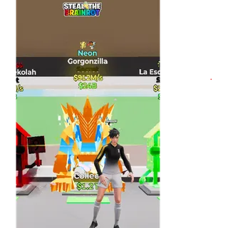 Fortnite: Steal the Brainrot - Neon Gorgonzilla 912m/s