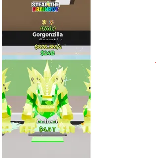 Fortnite: Steal the Brainrot - Toxic Gorgonzilla 826,5m/s