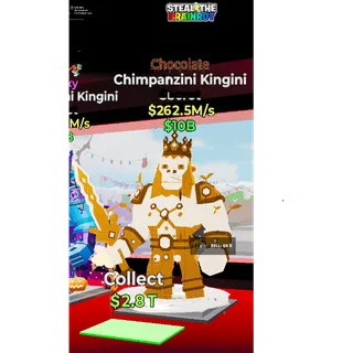 Fortnite: Steal the Brainrot - Chocolate Chimpanzini Kingini 262,5m/s