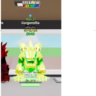 Fortnite: Steal the Brainrot - Toxic Gorgonzilla 741m/s