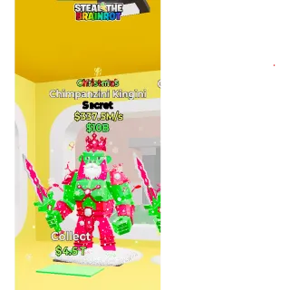 Fortnite Steal the Brainrot - Christmas Chimpanzini Kingini 337,5m/s