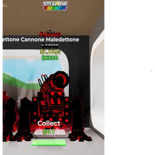 Fortnite: Steal the Brainrot - Darkness Cannone Maledettone 1,2b/s