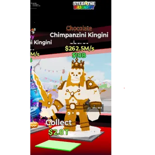 Fortnite: Steal the Brainrot - Chocolate Chimpanzini Kingini 262,5m/s