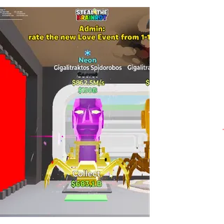 Fortnite: Steal the Brainrot - Neon Gigalitraktos Spidorobos 862,5m/s