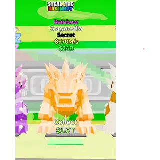 Fortnite: Steal the Brainrot - Rainbow Gorgonzilla 570m/s