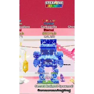 Fortnite: Steal the Brainrot – Crystal Garbagzilla 47,2Qi/s Level 250