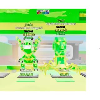 Fortnite: Steal the Brainrot Toxic Cannelloni Dragoni 550m/s & Toxic Gigalitraktos Spidorobos 825m/s