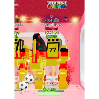 Fortnite: Steal the Brainrot - Football DiggoBlock 1,3b/s