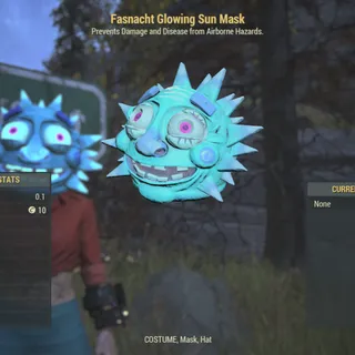 fasnacht glowing sun