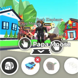 Papa moose nd bush eleph