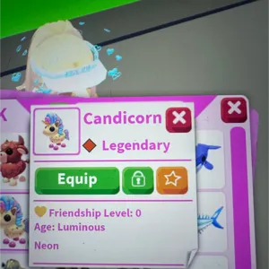 adopt me neon candicorn