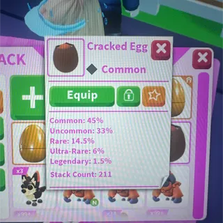 200 cracked eggs