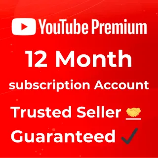 12-Month YouTube Premium Account | Trusted Seller & Guaranteed